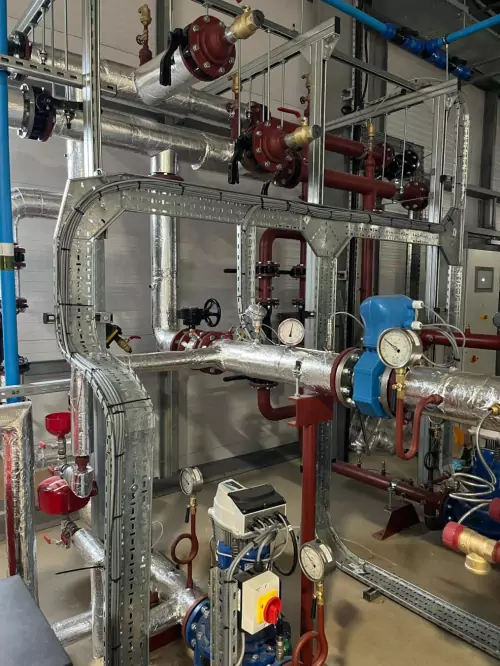 Integrated Curing Chamber Heating System Installation